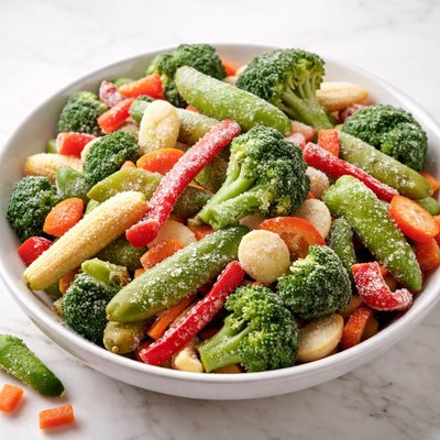 Mixed asian style frozen vegetables