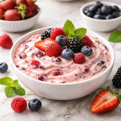Mixed berry cream cheese