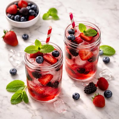 Mixed berry fruit drink