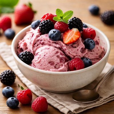 Mixed berry gelato