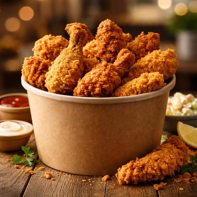 Mixed chicken bucket