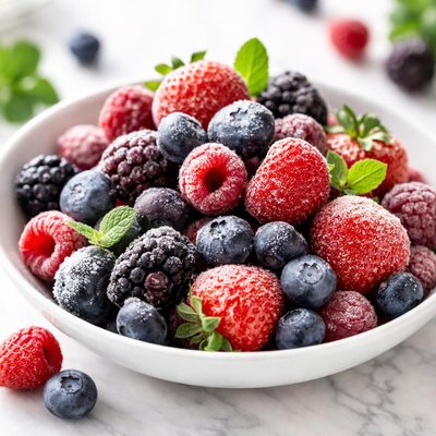 Mixed frozen berries
