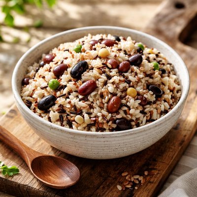 Mixed grain rice with bean