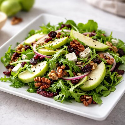 Mixed green apple salad