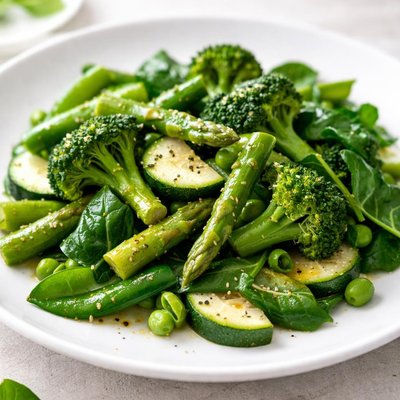 Mixed green vegetables