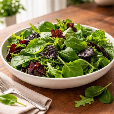 Mixed greens and spinach