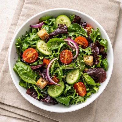 Mixed greens side salad