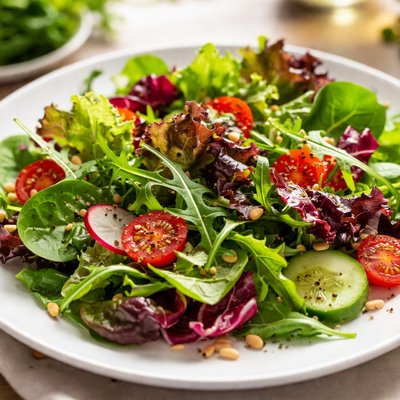 Mixed leaf salad