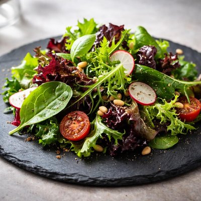 Ensalada de hojas mixtas