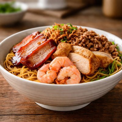 Mixed meat noodles