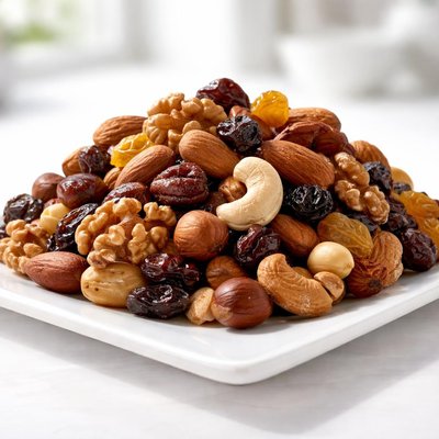 Mixed nuts-and-raisins