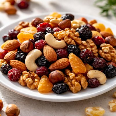 Mixed nuts and dried fruits