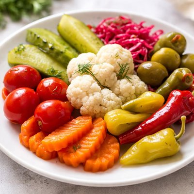 Mixed pickled vegetables