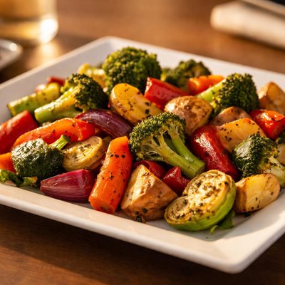 Mixed roasted veggies
