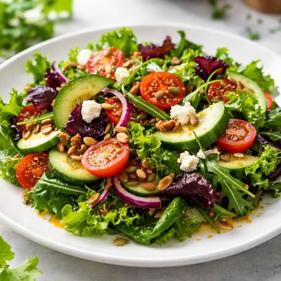 Mixed salad with vinaigrette