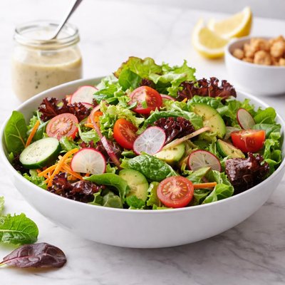 Gemischter Salat mit Dressing