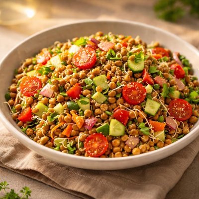 混合豆芽蔬菜沙拉