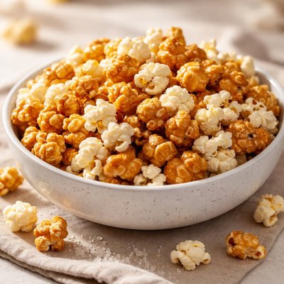 Mixed sweet and salted popcorn