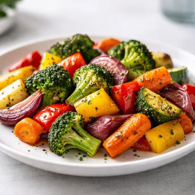 Mixed vegetables baked