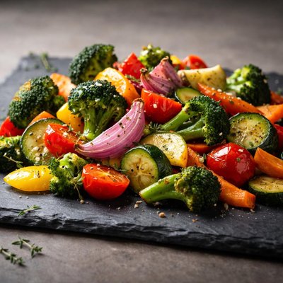 Mixed vegetables roasted