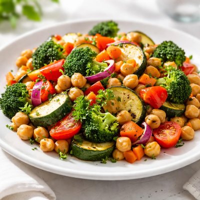 Mixed vegetables with chickpeas