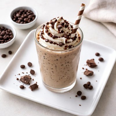 Mocha chip milkshake