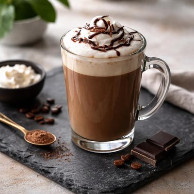 Mocha latte with skim milk