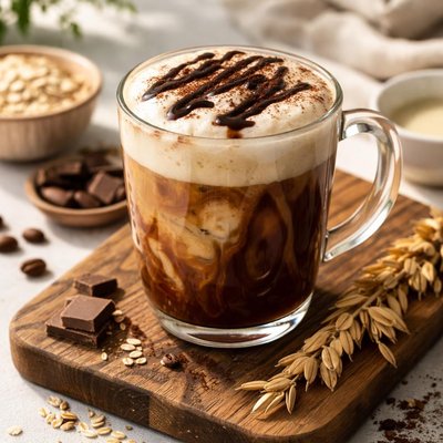 Mocha with oat milk