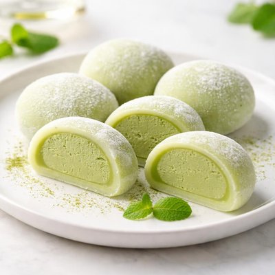 绿茶麻糬冰淇淋