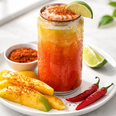 Modelo mango y chile chelada