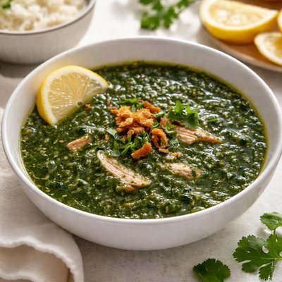 Molokhia soup