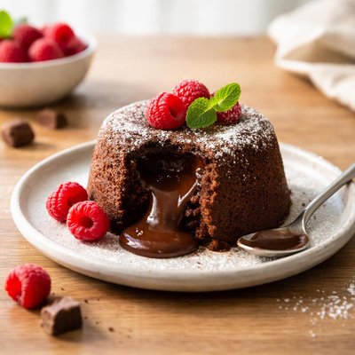 Molten chocolate cake