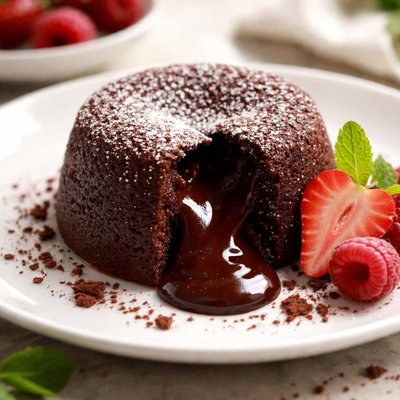 Molten lava cake