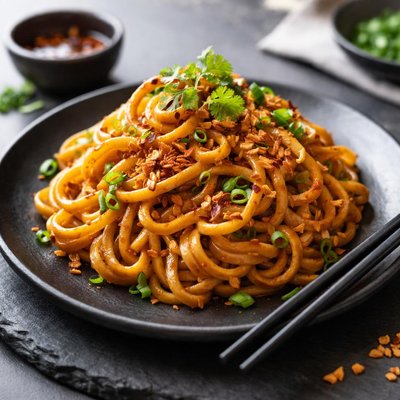 Momofuku tangy chili noodles