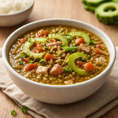 Monggo with ampalaya