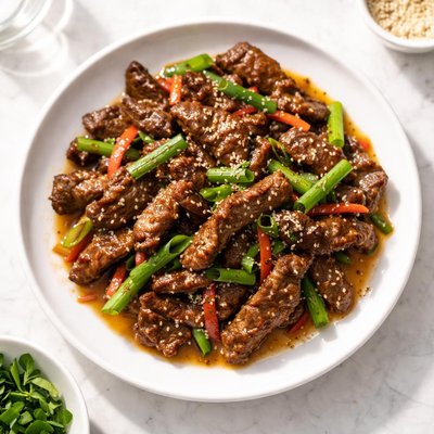 Mongolian beef stir-fry
