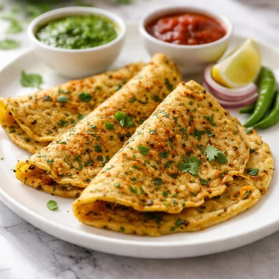 Moong dal chilla