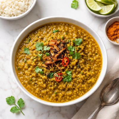Moong lentil cooked