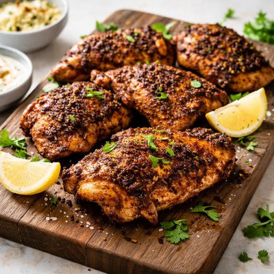 Moroccan-spiced grilled chicken