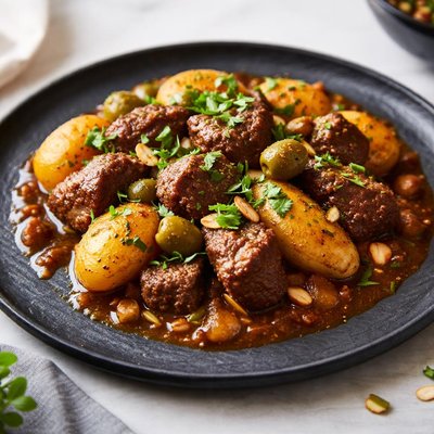 Moroccan beef tagine with potatoes