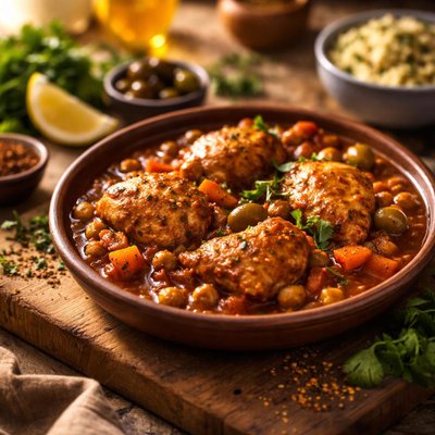 Moroccan chicken stew