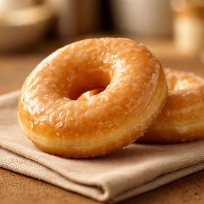Morrisons glazed ring donut
