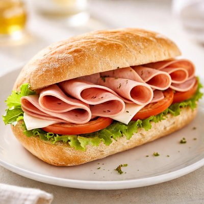 Mortadella sandwich