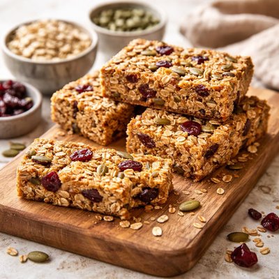 Mother earth baked oaty slices