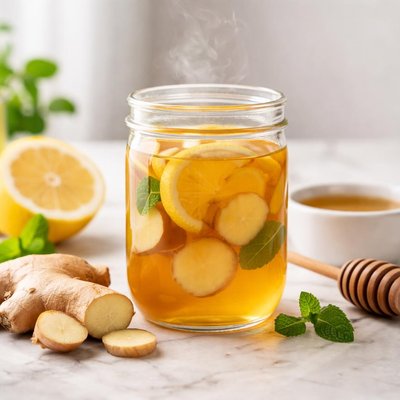 Mountain peak ginger tea