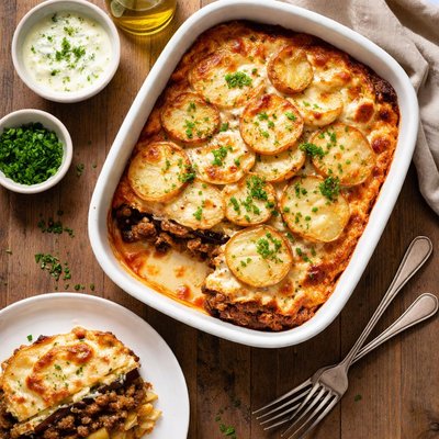 Moussaka with potatoes