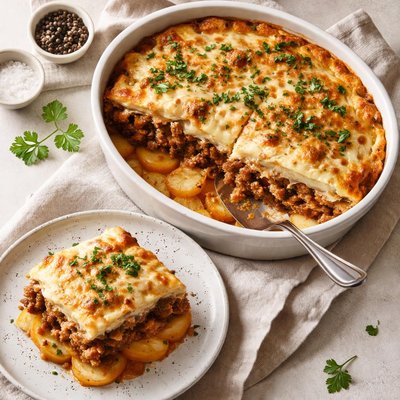 Moussaka with potatos