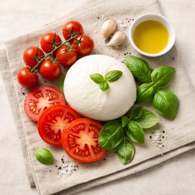 Mozarella and tomato