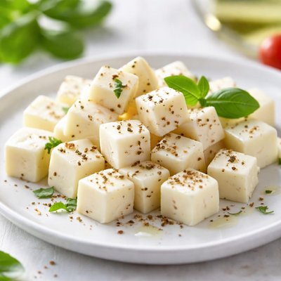 Mozzarella cheese cubes