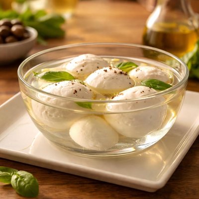 Mozzarella cheese water